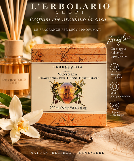 L’Erbolario Vaniglia – Fragranza per Legni Profumati 200 ml

🤎