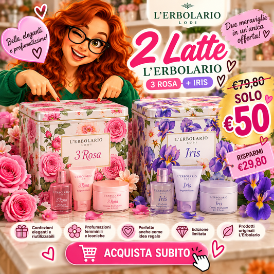 L’Erbolario – Set 2 Latte Corpo Profumati | Offerta Speciale