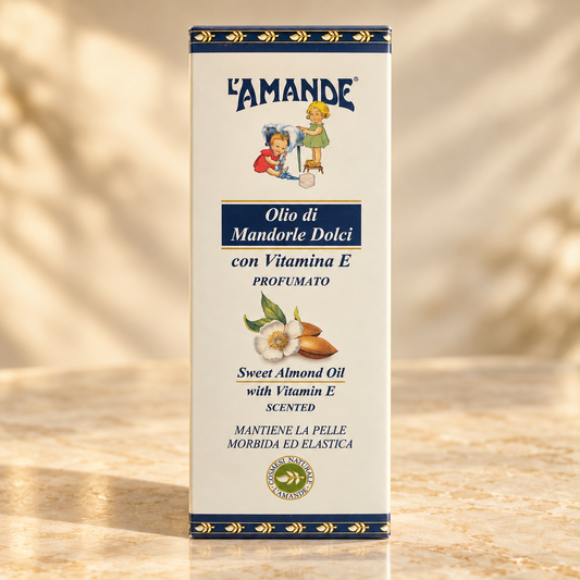 L’Amande – Olio di Mandorle Dolci Profumato con Vitamina E

Una carezza profumata per la tua pelle. L’Olio di Mandorle Dolci L’Amande con Vitamina E aiuta a mantenere la pelle morbida ed elastica, trasformando la cura del corpo in un piacevole momento di