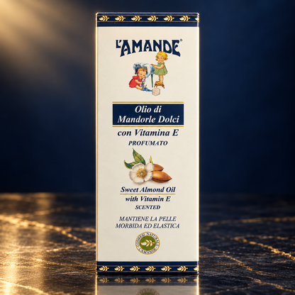 L’Amande – Olio di Mandorle Dolci Profumato con Vitamina E

Una carezza profumata per la tua pelle. L’Olio di Mandorle Dolci L’Amande con Vitamina E aiuta a mantenere la pelle morbida ed elastica, trasformando la cura del corpo in un piacevole momento di