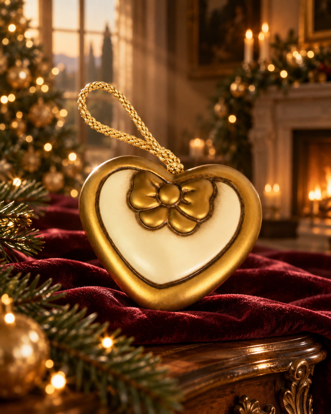 Cuore dorato di Natale, idee regalo