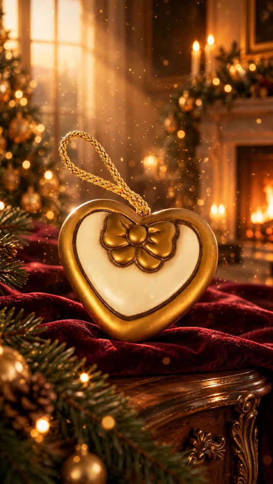 Cuore dorato di Natale, idee regalo