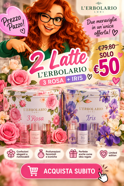 L’Erbolario – Set 2 Latte Corpo Profumati | Offerta Speciale