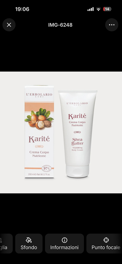 L’Erbolario Karité – Crema Corpo Nutriente 200 ml