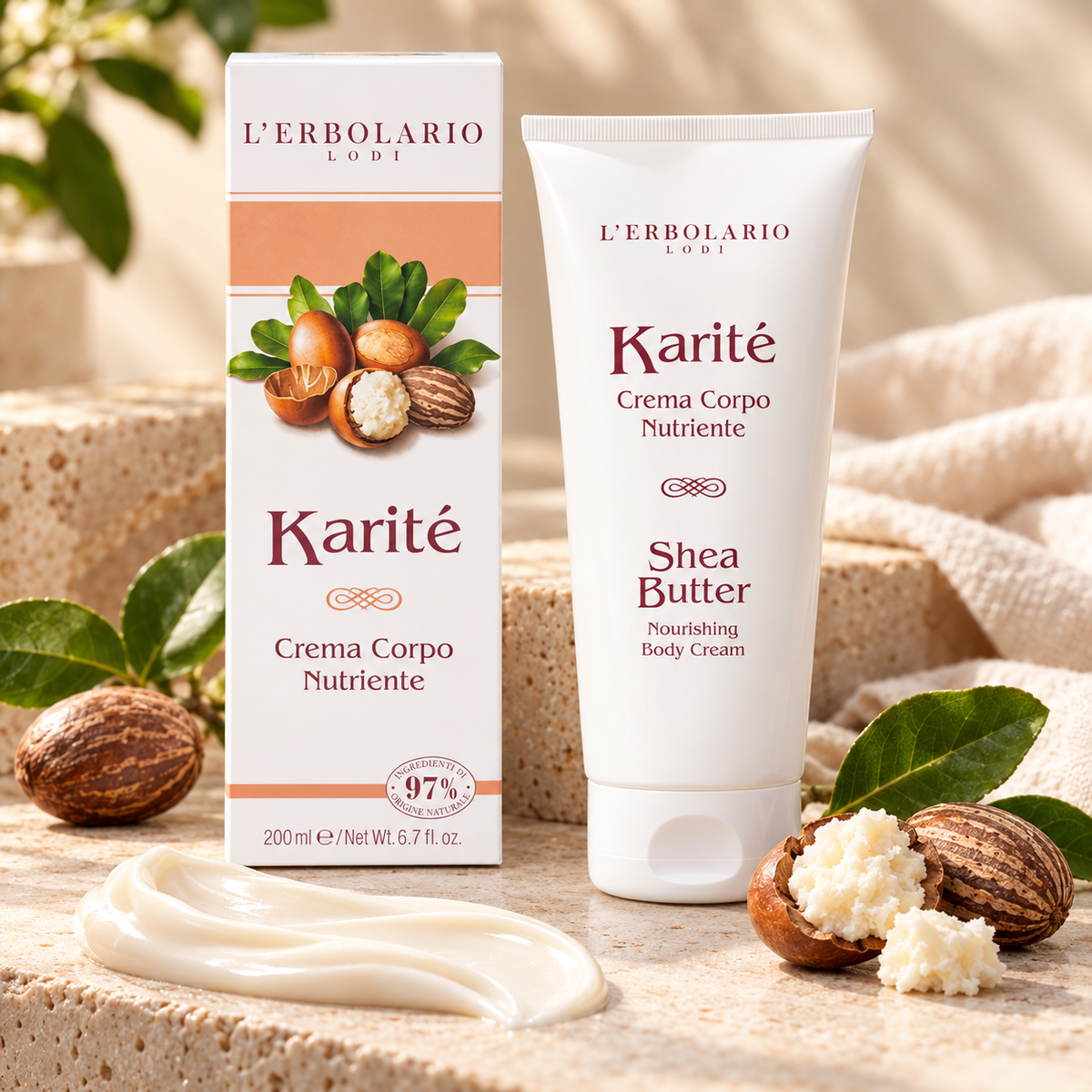 L’Erbolario Karité – Crema Corpo Nutriente 200 ml