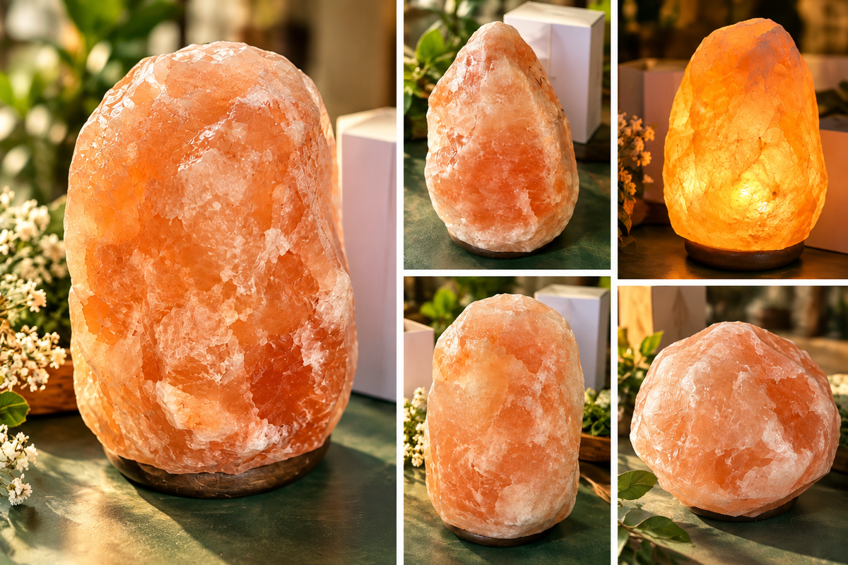 Lampada di Sale Naturale dell’Himalaya 🧡